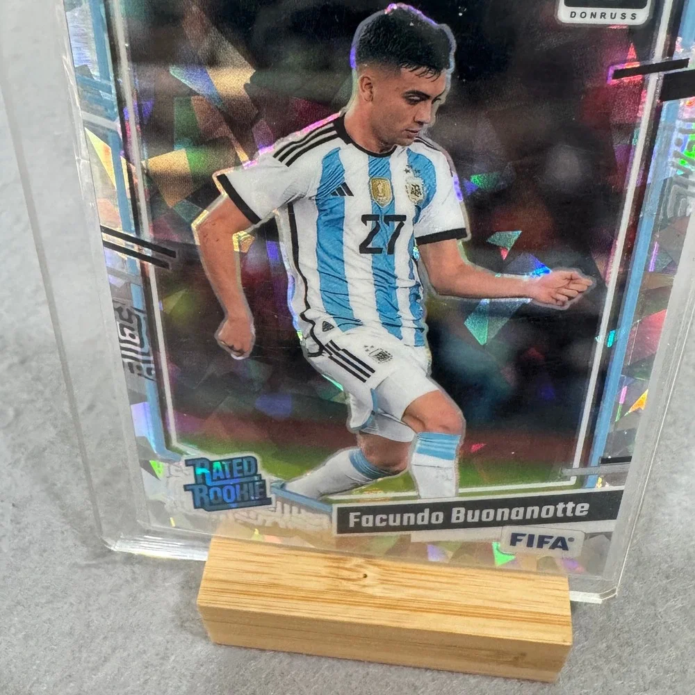 Panini Donruss Optic Soccer Facundo Buonanotte Argentina Blue Cracked Ice Rookie